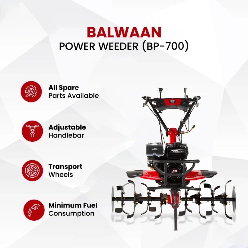 Balwaan 7 HP Agricultural Power Weeder|