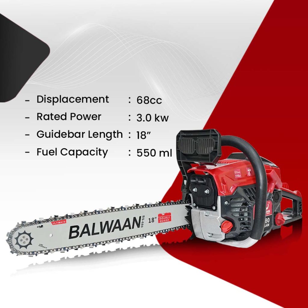 Balwaan 18 Inches BS-680 Ultimate Chainsaw